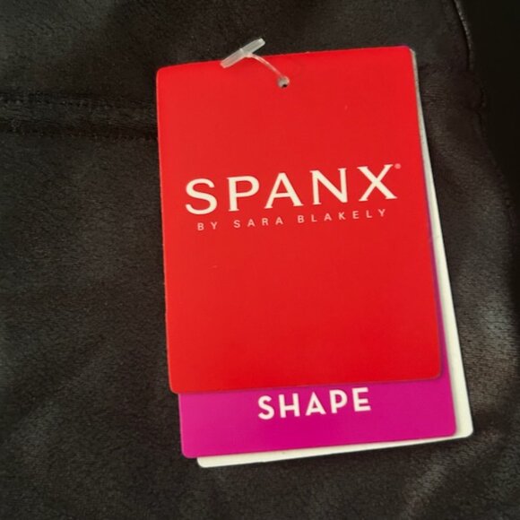 NWT SPANX Moto Shaping Faux Leather Leggings Pants Spanx Shapewear - Picture 14 of 15